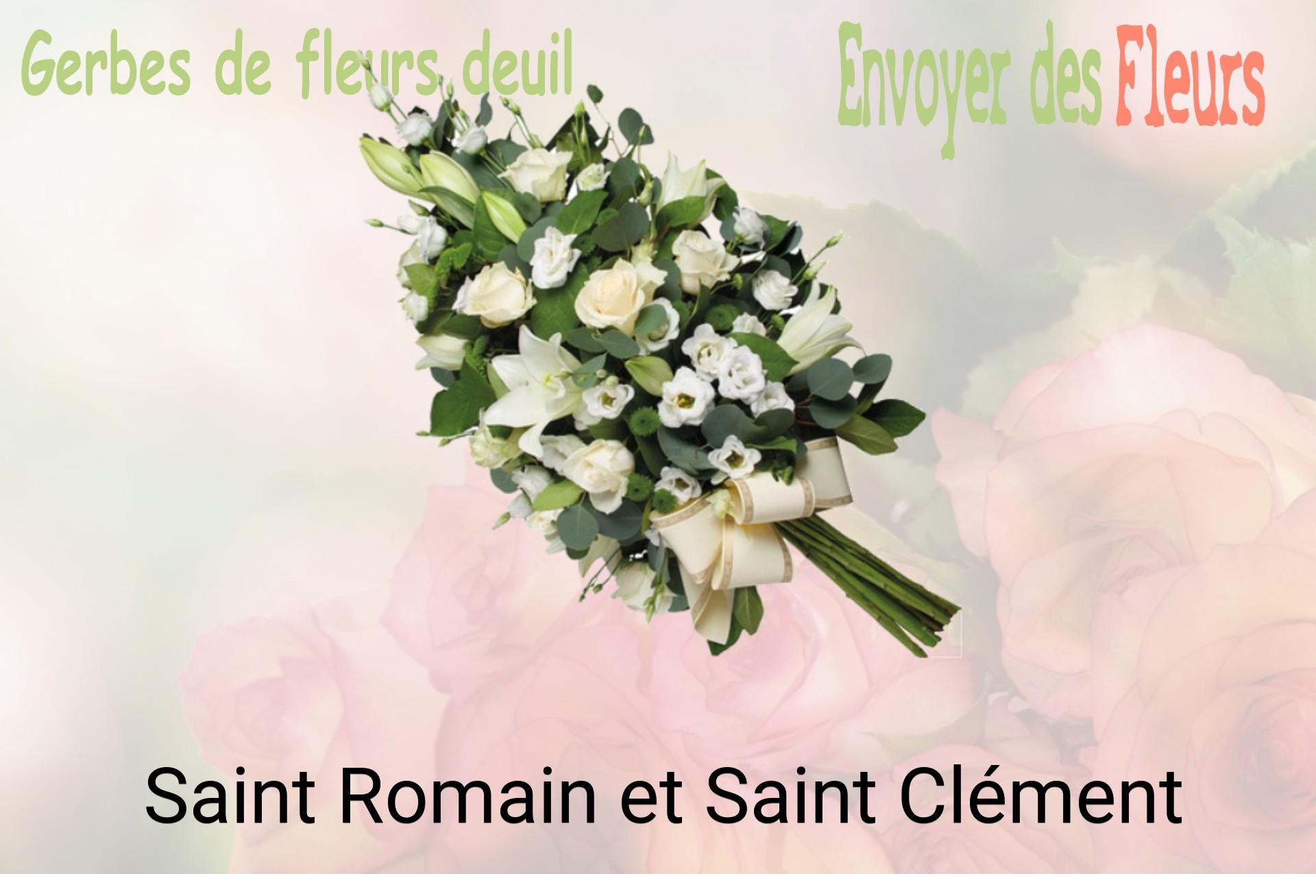 Gerbe de fleurs de deuil livrée à Saint-Romain-et-Saint-Clément